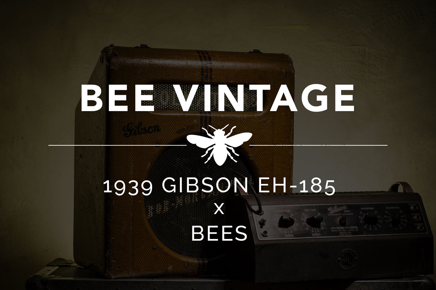 BEE VINTAGE - GIBSON EH185 X BEES