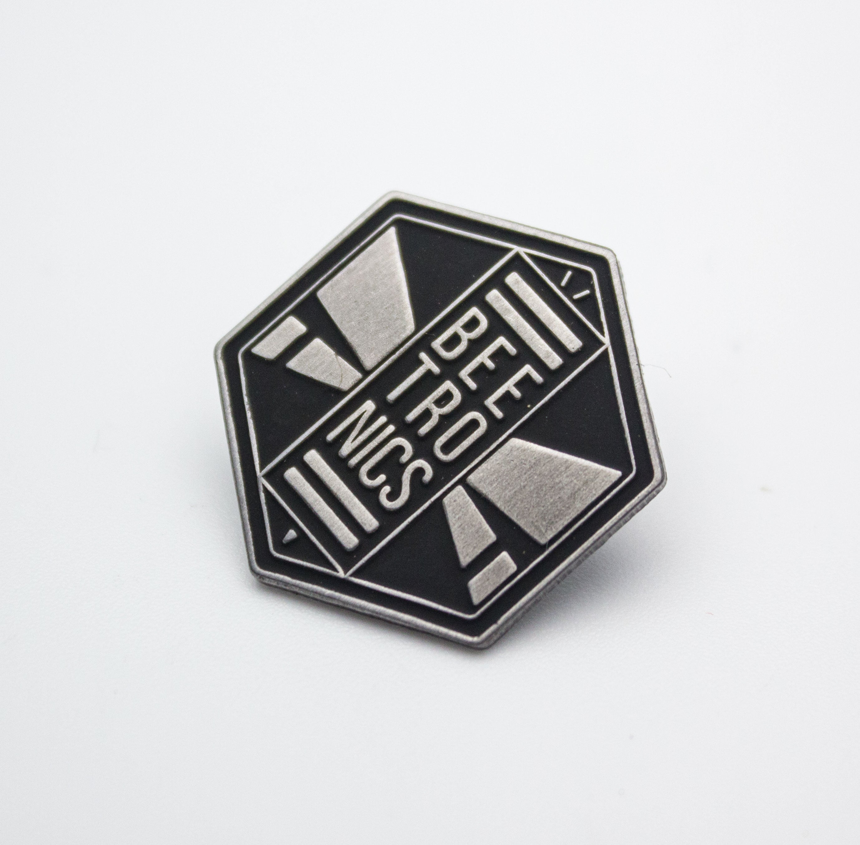 Silver Logo Enamel Pin