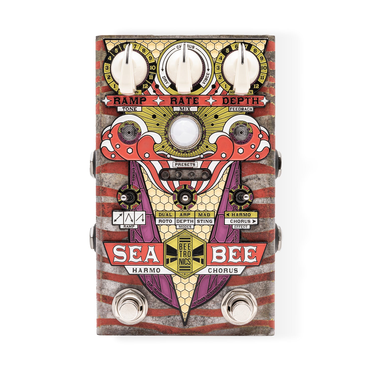 chorus pedals guitar Seabee Harmochorus • Custom Shop • SB105 – Beetronics