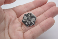 Silver Logo Enamel Pin